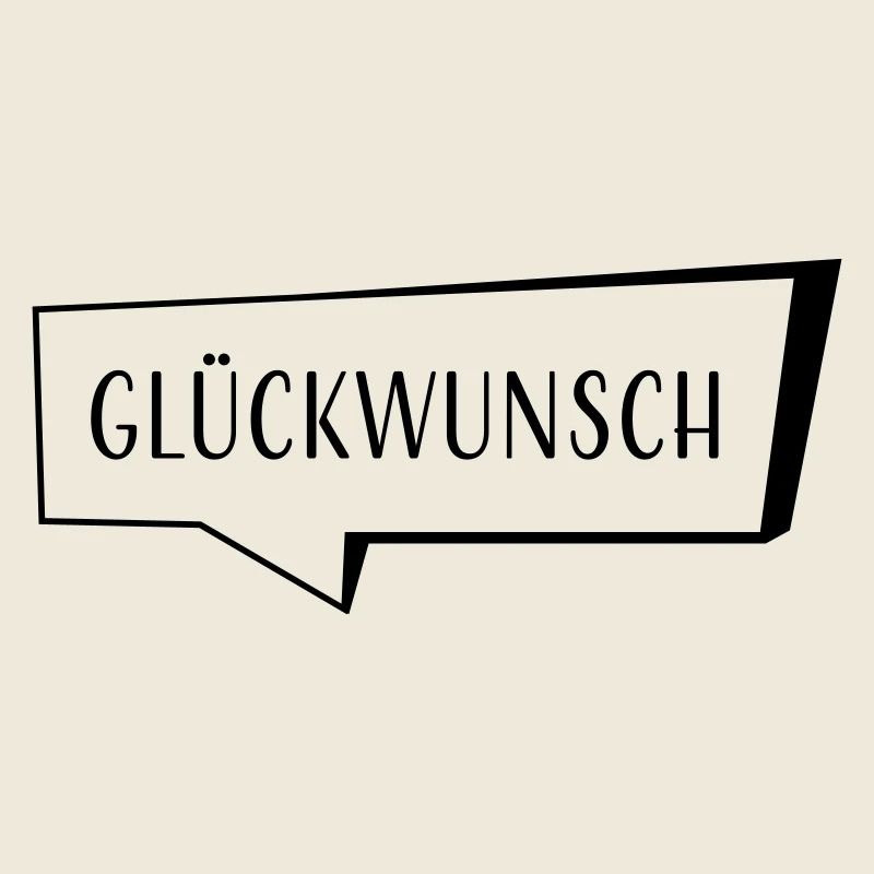 Sprechblase Glückwunsch