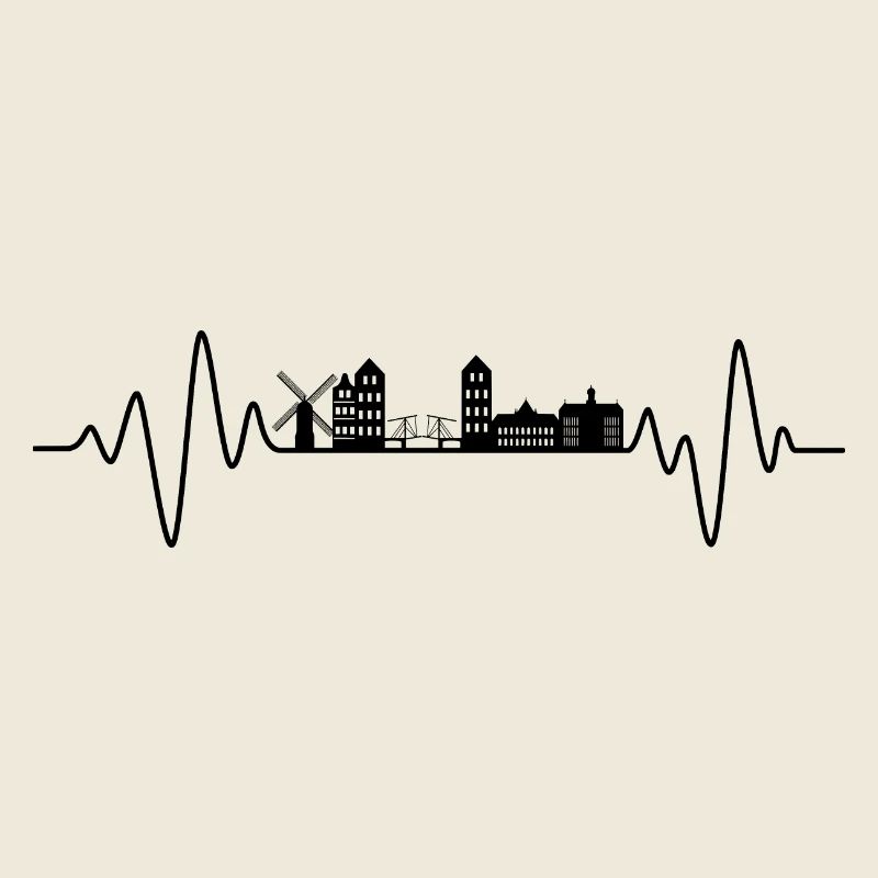 Amsterdam Herzschlag Skyline Amsterdam