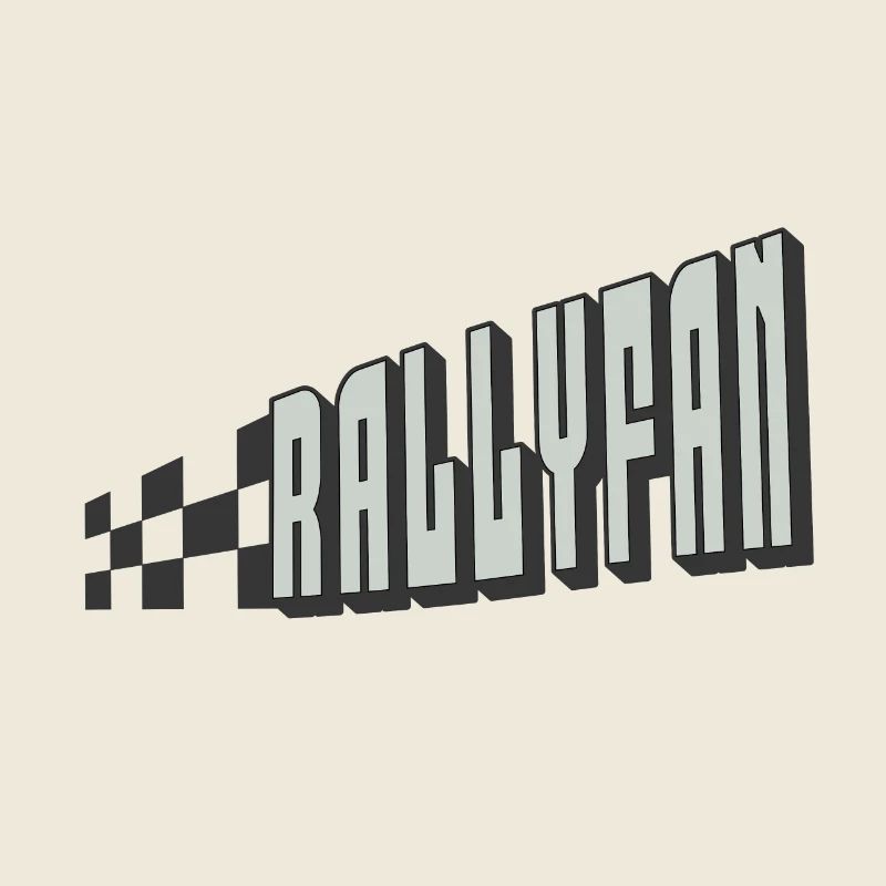 Rallyfan silver black