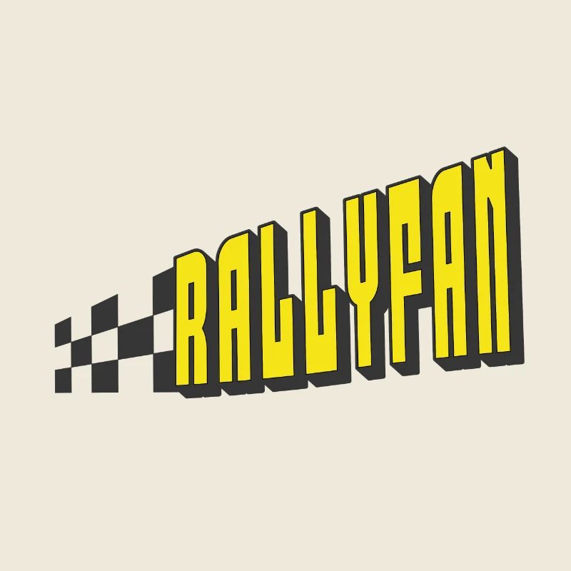 Rallyfan gelb schwarz