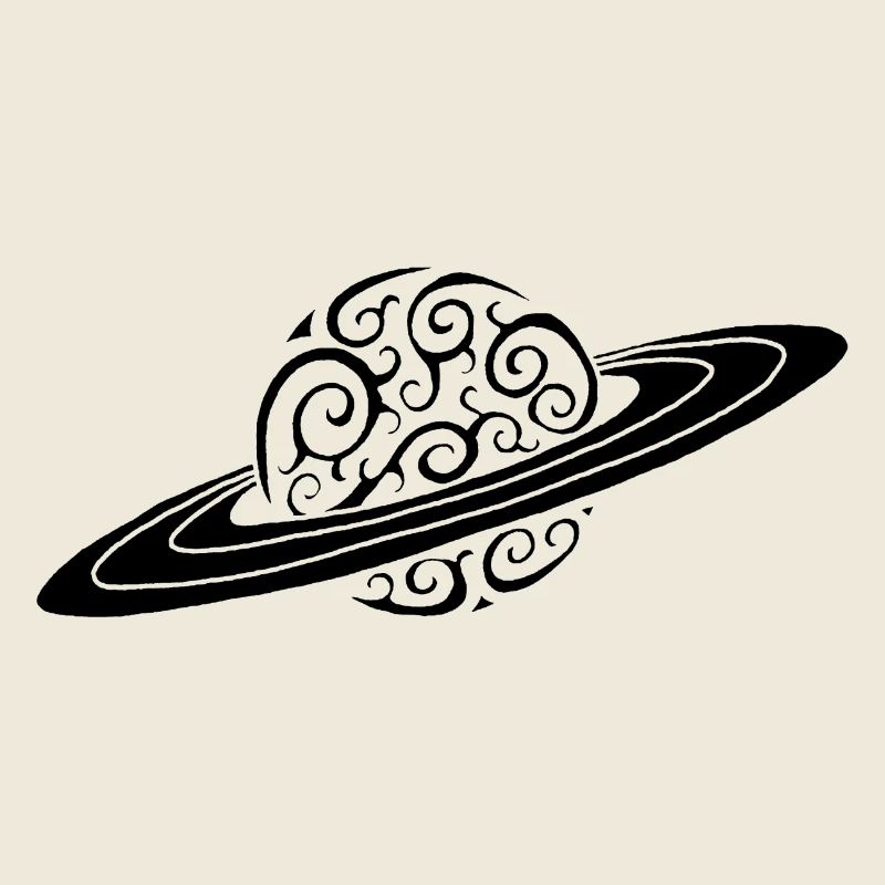 Black Spiral Planet