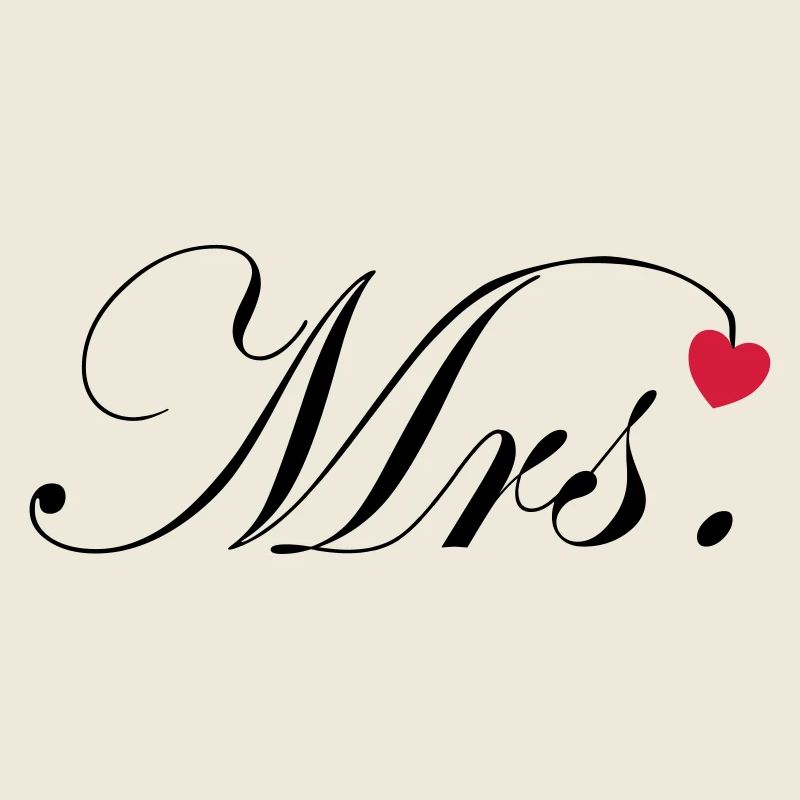 Mr and Mrs Wedding Heart Design Couple Gift