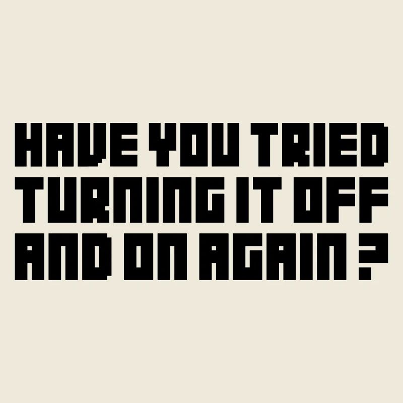 Turning It Off – Nerdiges Computer Statemen