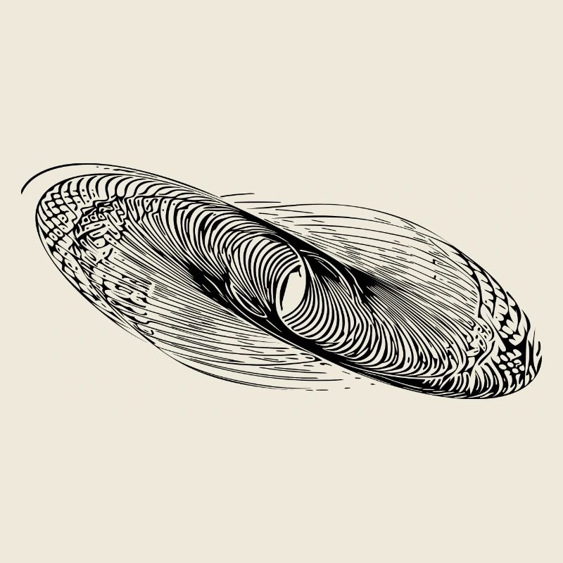 Lignes de cercle géométriques Ellipses