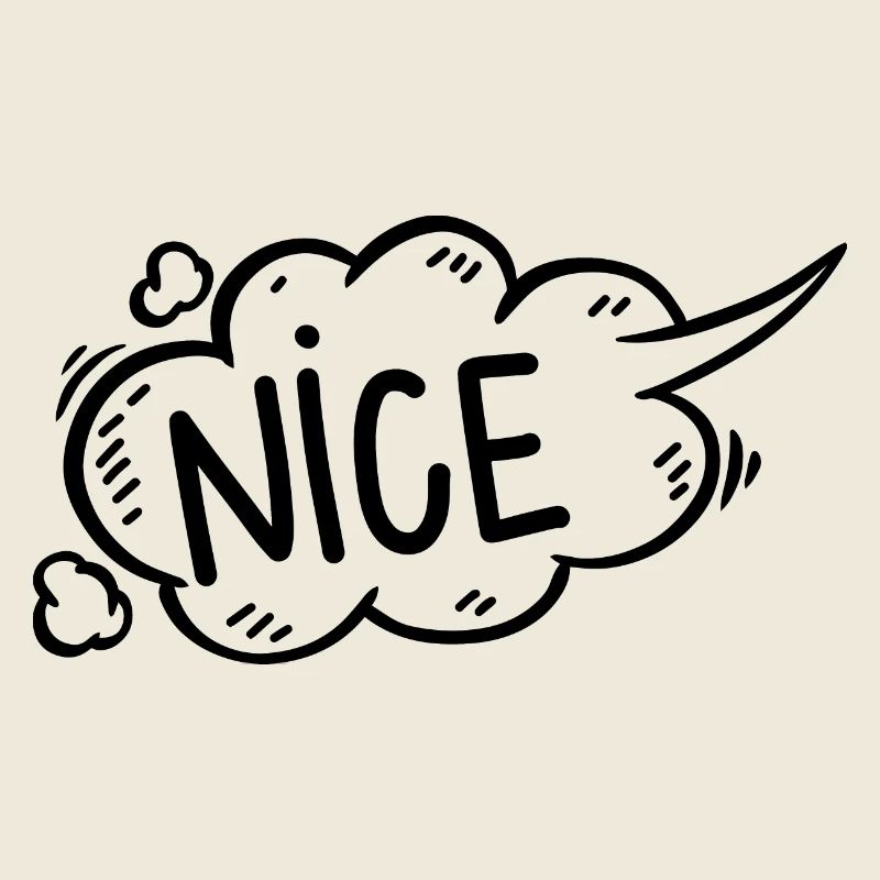 Sprechblase nice comic