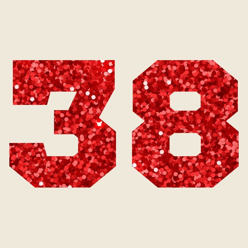 Nummer 38 Roter Glitzer - 38. Jubiläum