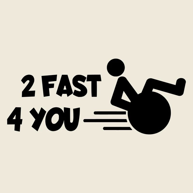 Je suis trop rapide pour toi dans mon fauteuil roulant #