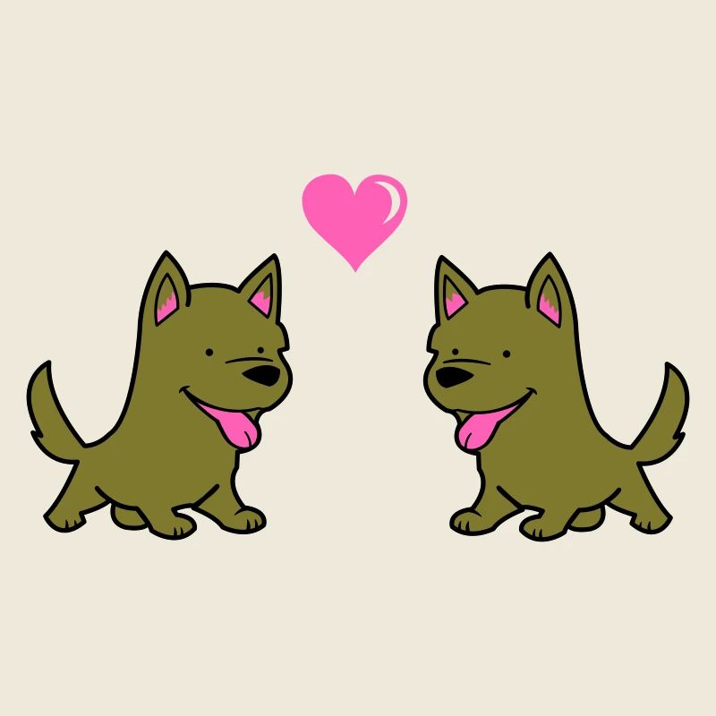 hund comic liebe