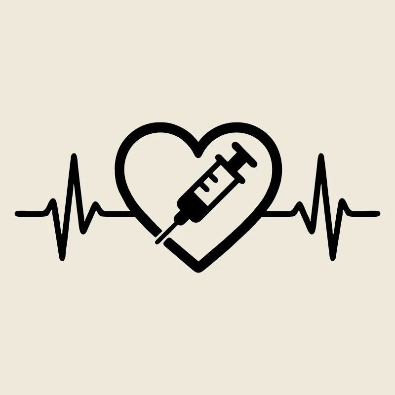 Herz + Krankenpfleger / Krankenschwester – Super 