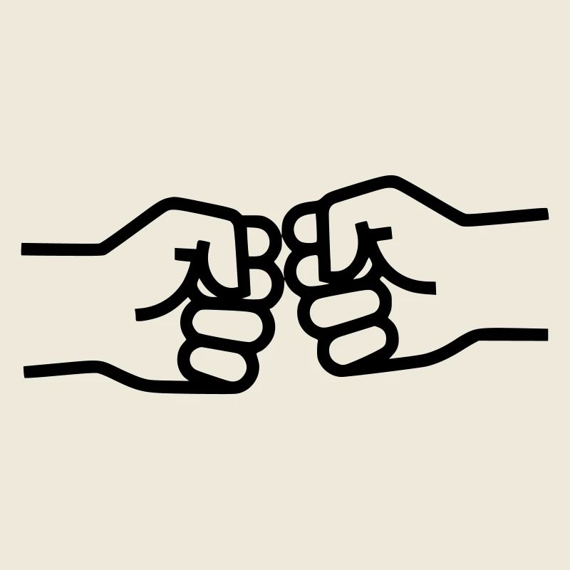 Coup de poing Salut des meilleurs amis Vector