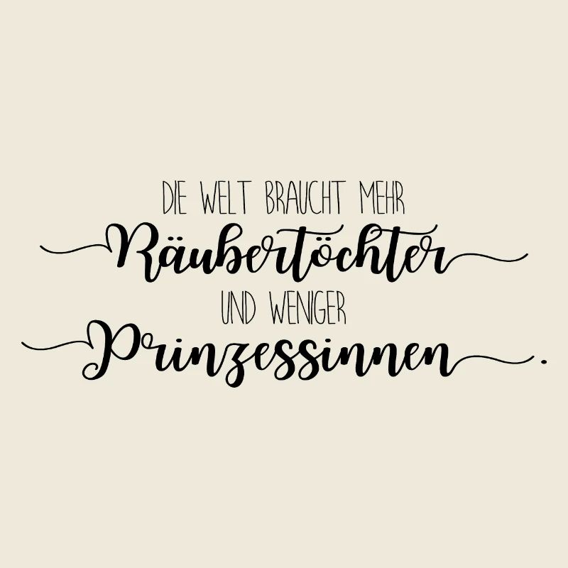 Räubertochter oder Prinzessin - schwarz
