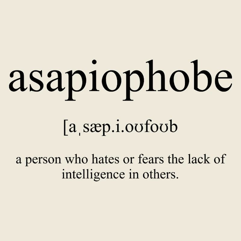 Asapiophobe Definition Dictionary