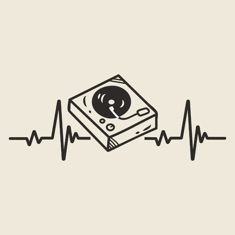 Turntable, Rhythm, Music, DJ, Electro Heart