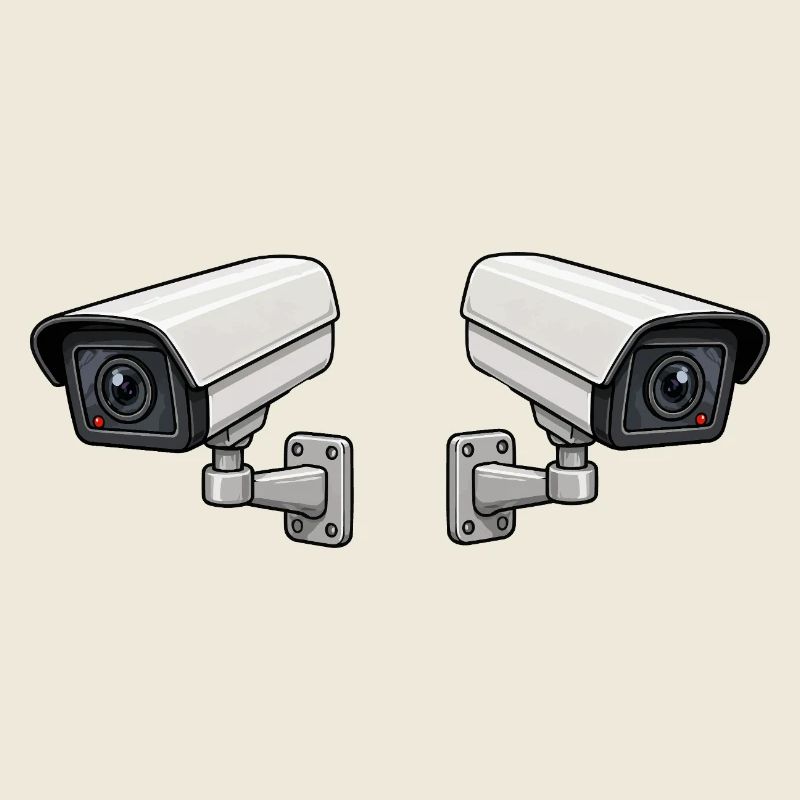 Art de surveillance à double caméra