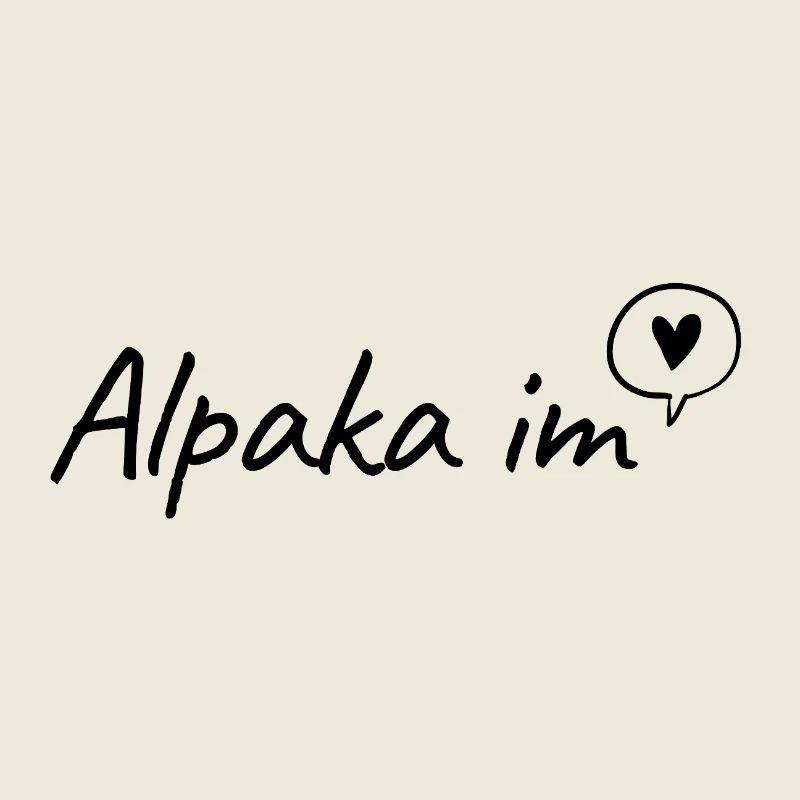 Alpaka im Herzen