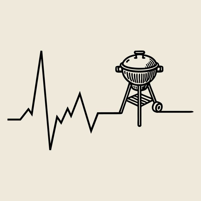 Herzschlag BBQ Grill Grillen