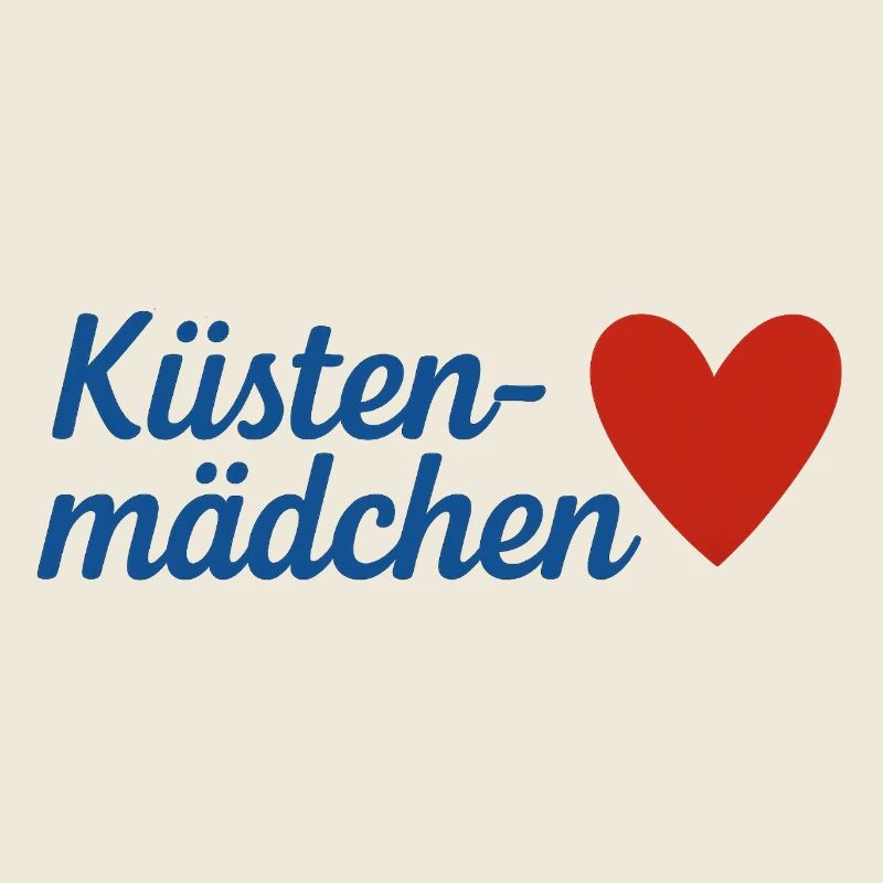 Küsten Mädchen Herz Overlay