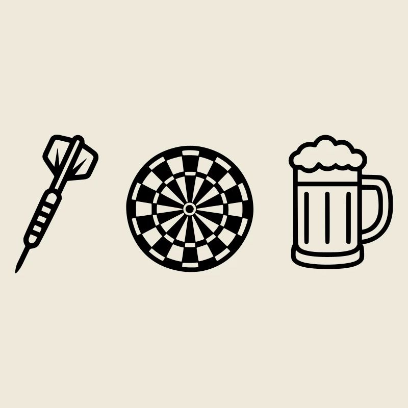 Fléchettes, fléchettes, dartfeil-fléchette-bière
