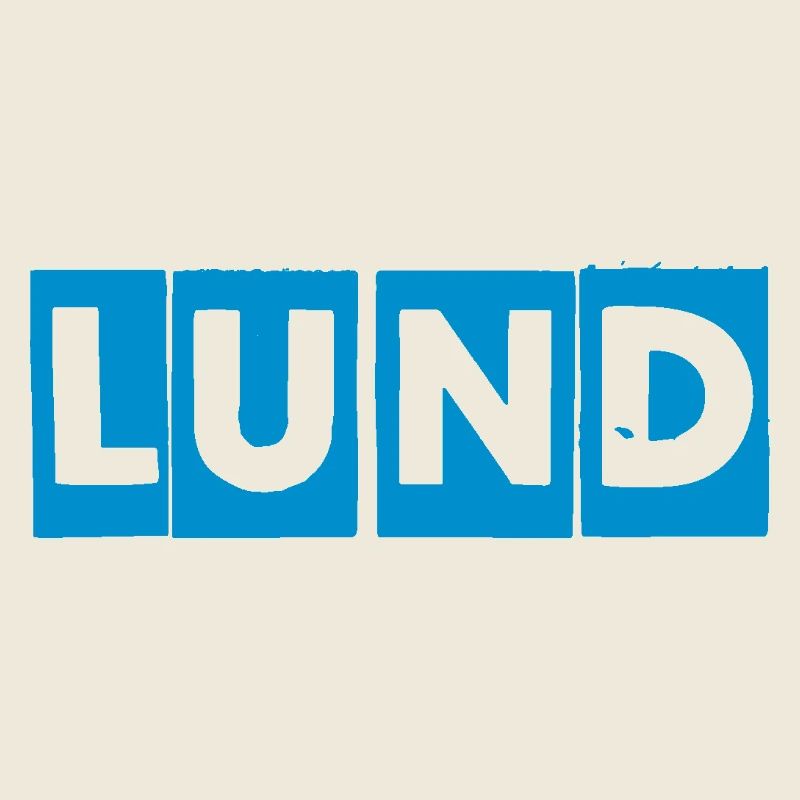 Lund – Blaues Textdesign