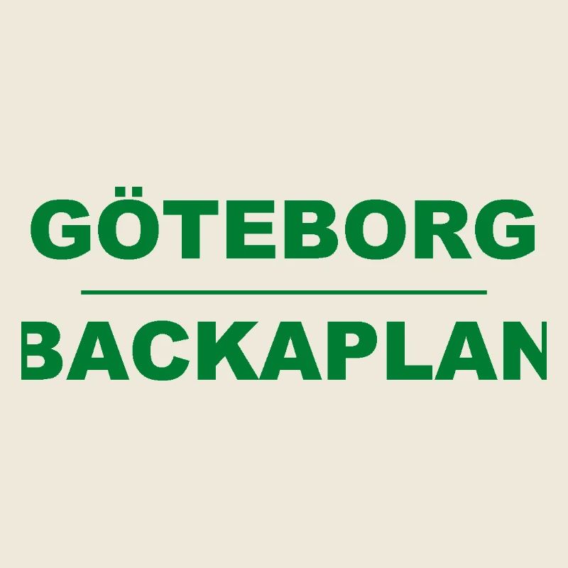 Göteborg Backaplan – Design vert-noir