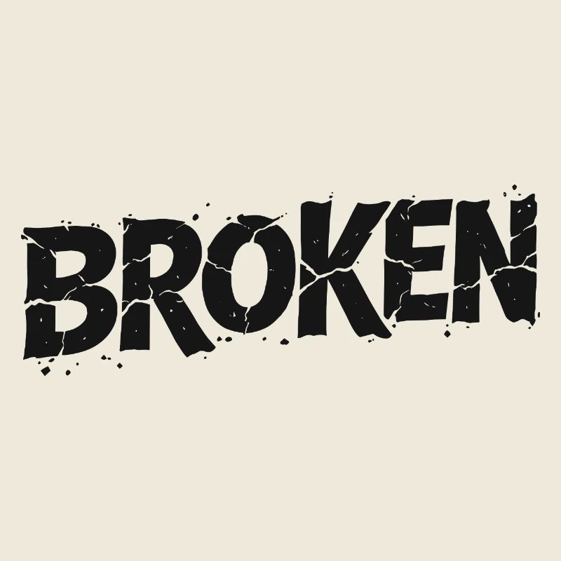 Broken Typo Graffiti