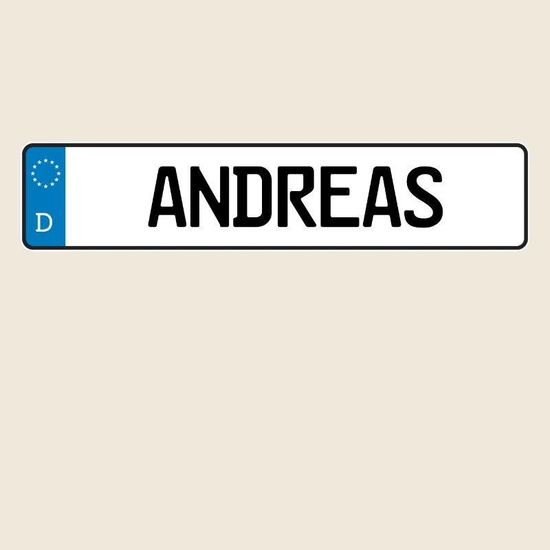 cadeau plaque Andreas