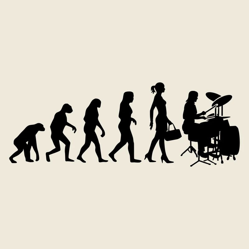 Evolution Schlagzeugerin Percussion Drummer