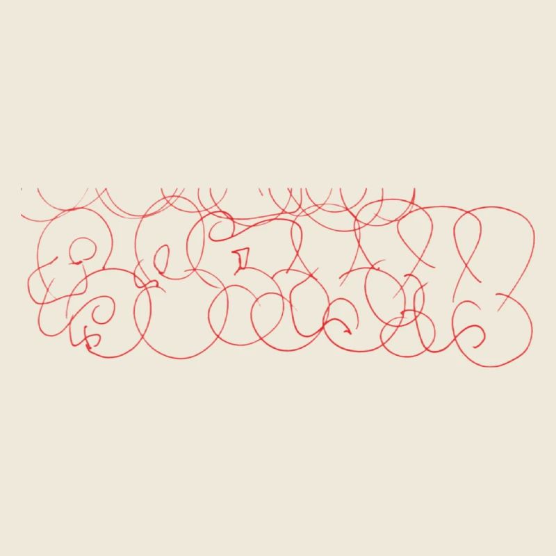 Abstrakte Scribble-Art Berlin Souvenir