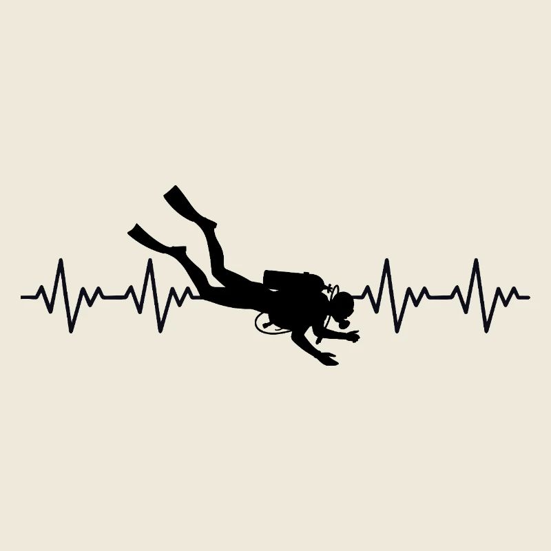 Plongeur Plongeur Plongeur ECG Battement de cœur