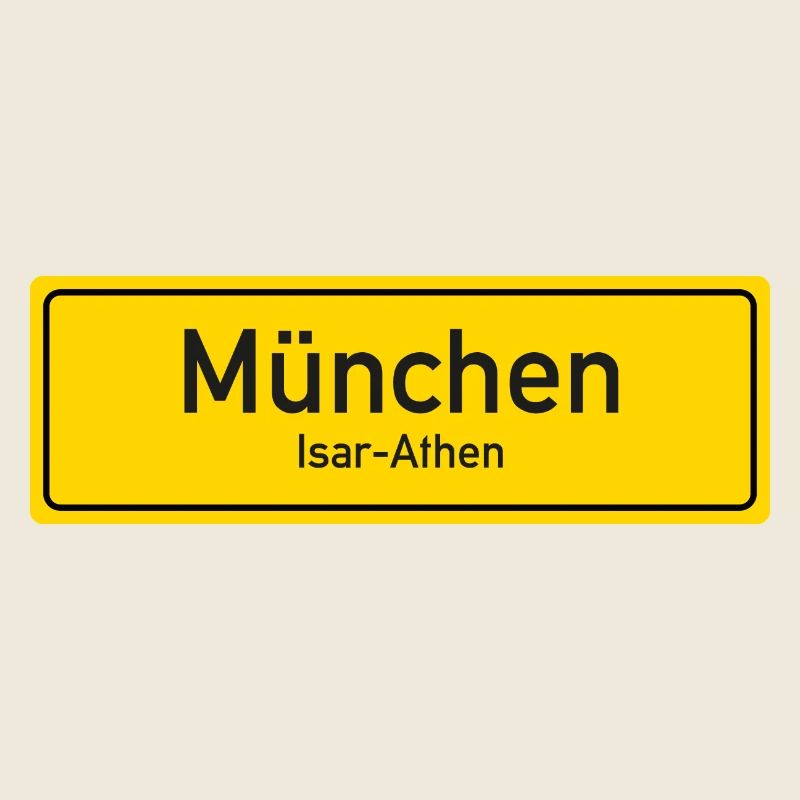 Munich place name sign Germany