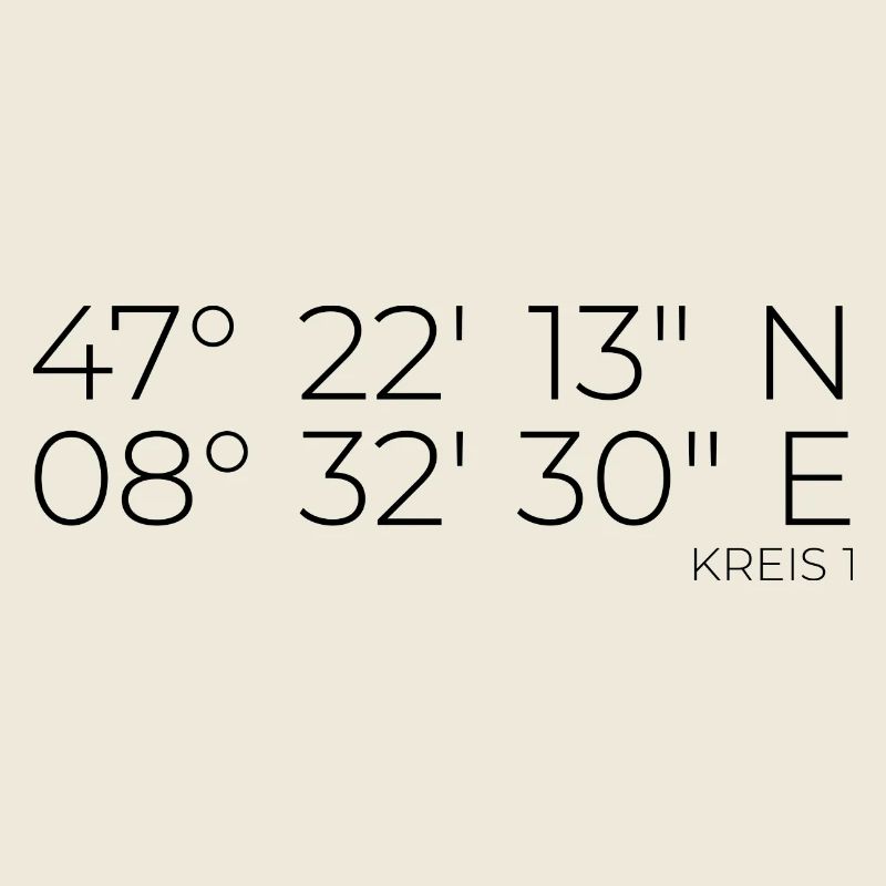 Coordinates District 1 Zurich