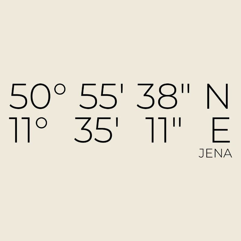 Coordinates Jena, Thuringia