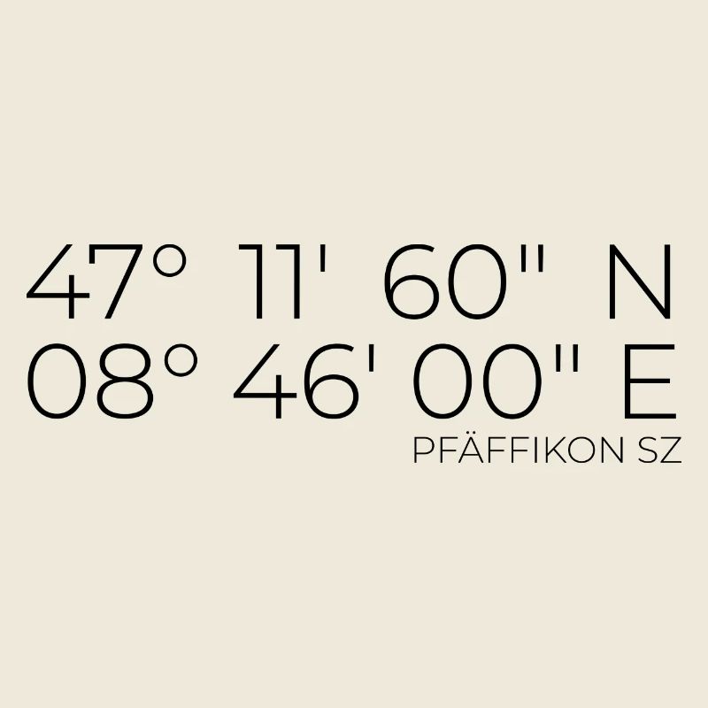 Coordinates Pfäffikon SZ Zurich