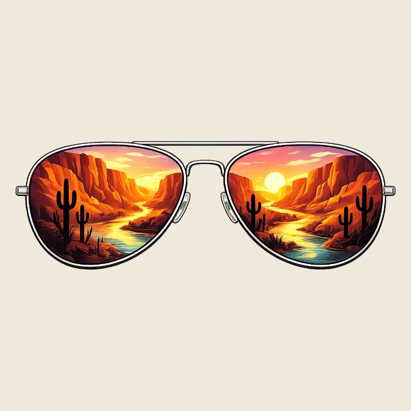 Desert Canyon Sunset Aviator
