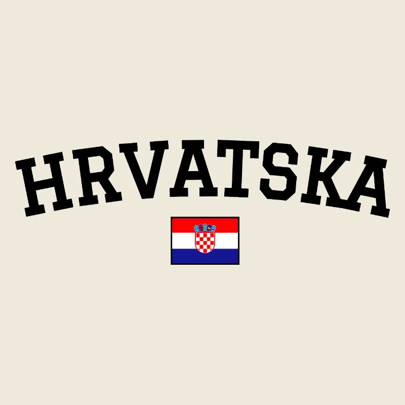 Croatia Flag Design Black