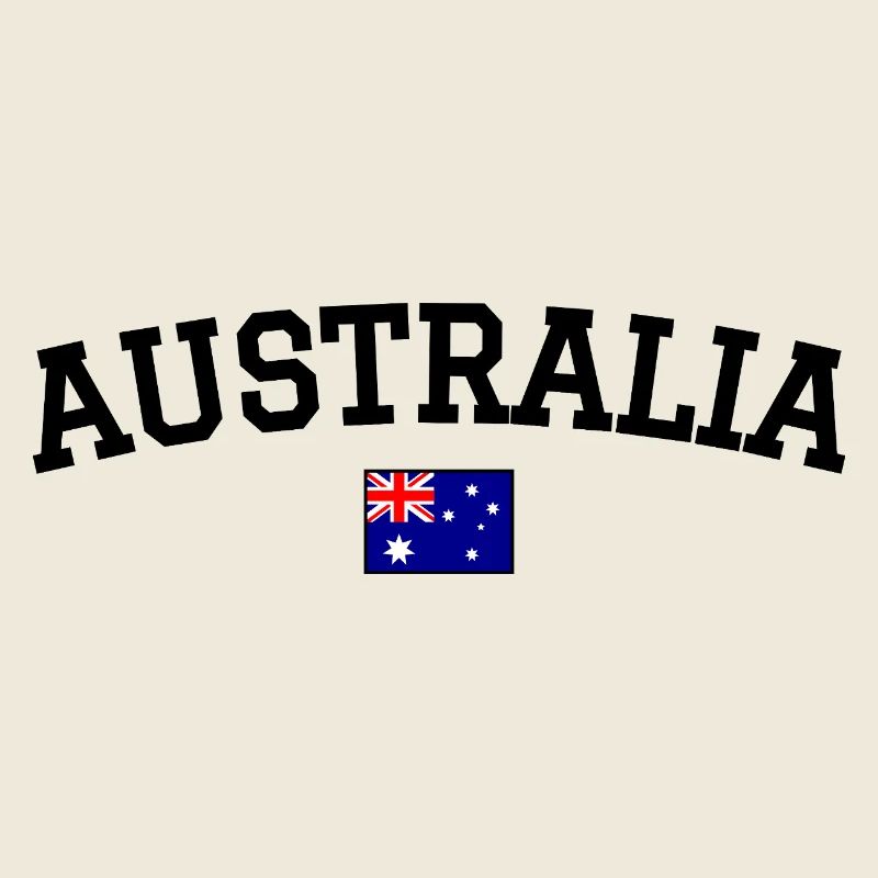 Australia Flag Design Black