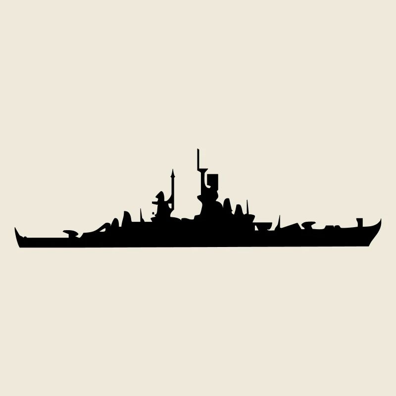Vector Navy Kriegsschiff Silhouette