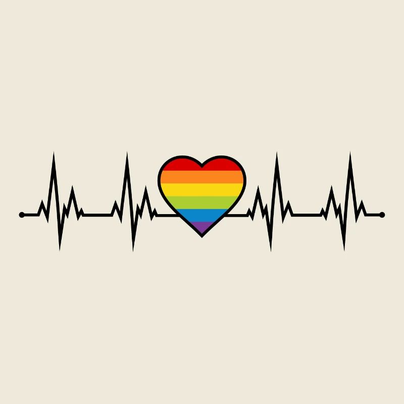 Regenbogen Herzschlag