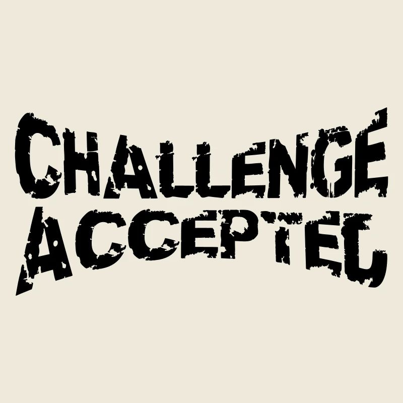 Cooler Stempel Challenge Accepted