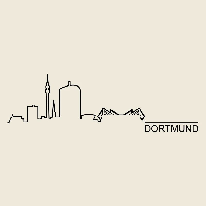 Skyline Dortmund Silhouette