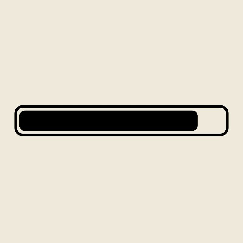 Loading bar rounded throughout almost full