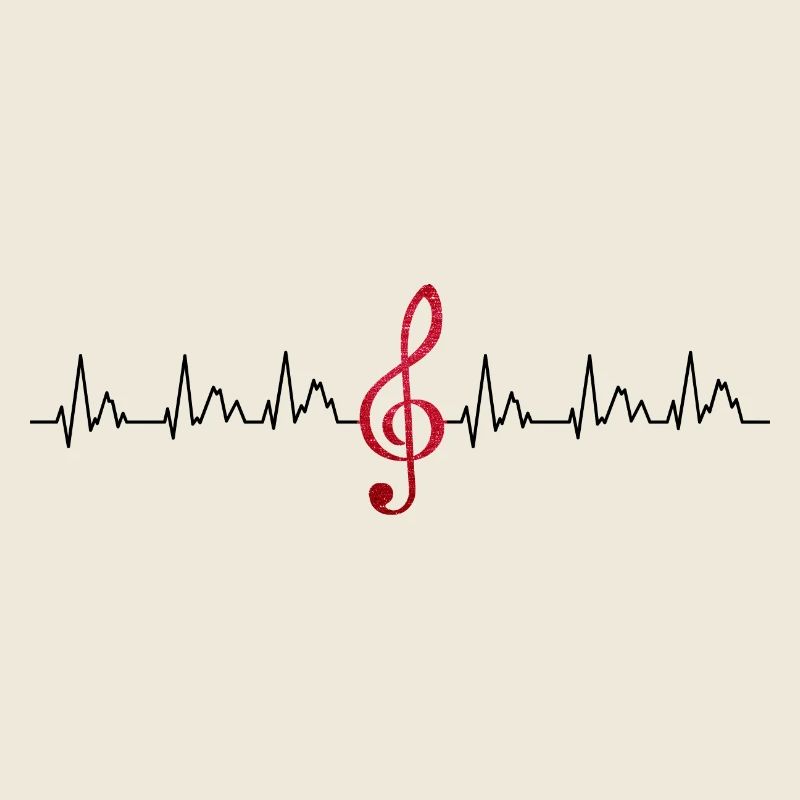 Glowing Treble Clef