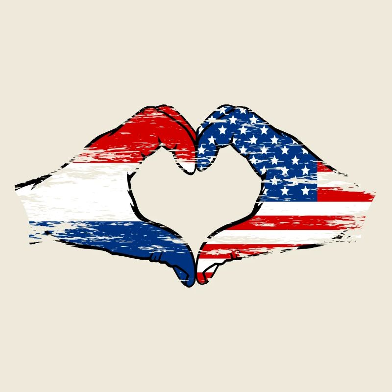 Holland USA heart shape with hands used