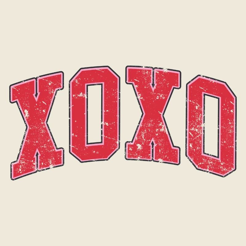 XOXO Valentinstag Retro Liebe