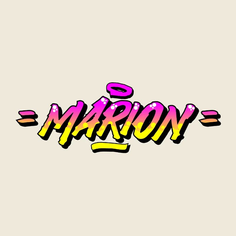 Graffiti First Name Marion