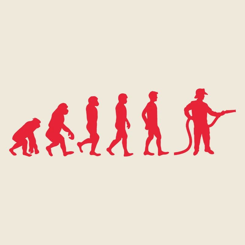 Evolution Feuerwehrmann rot