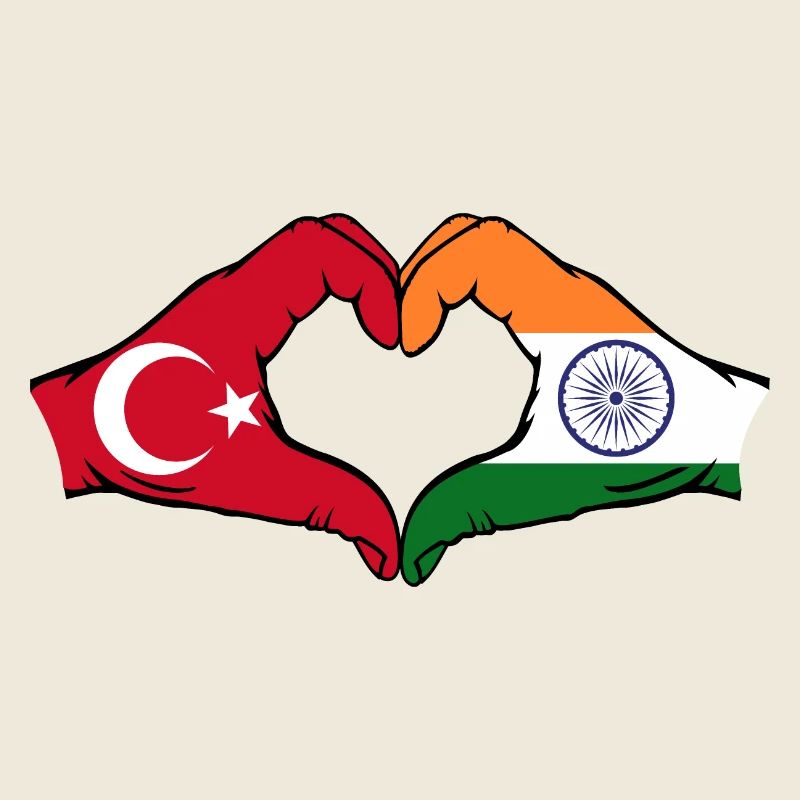 Turkey India Hands Heart Shape