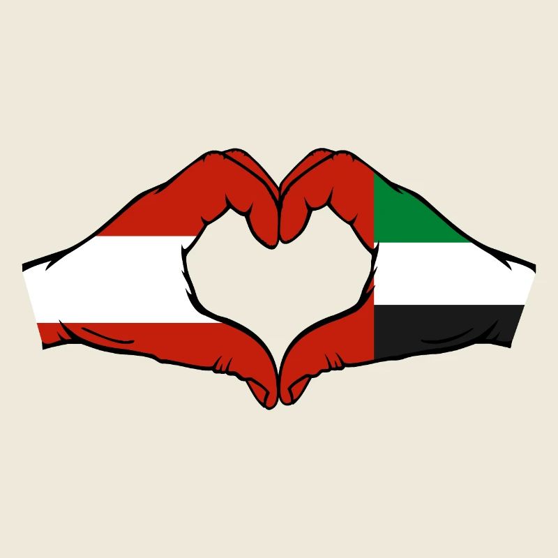 Austria United Arab Emirates Flag