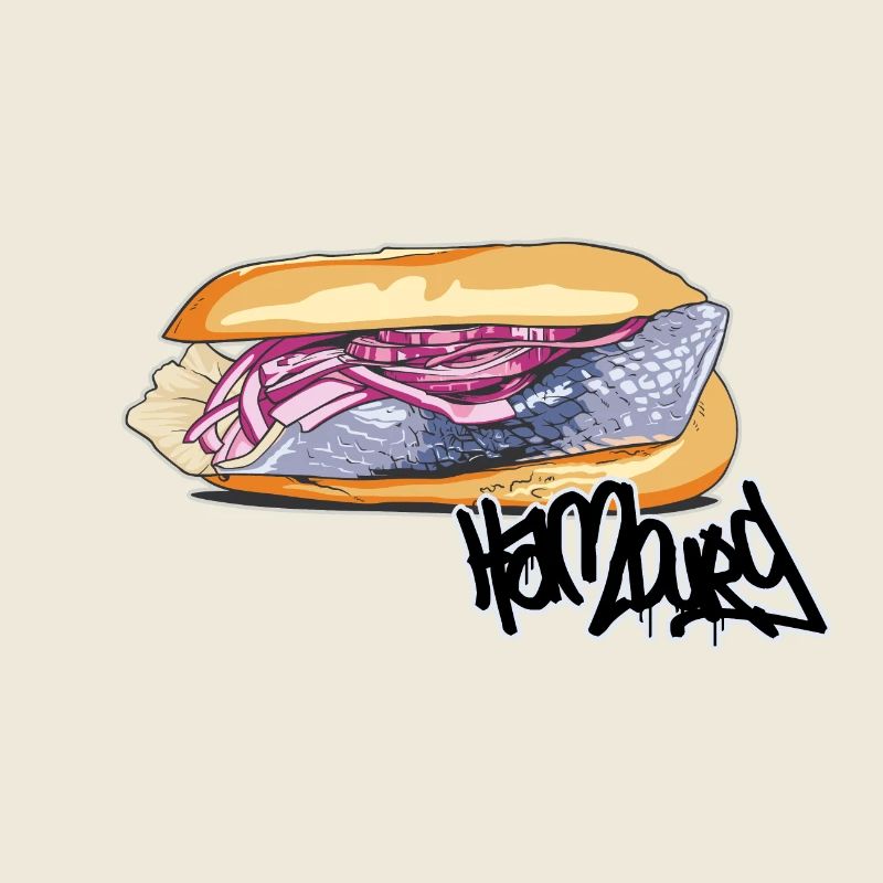 Fischbrötchen // Illustration