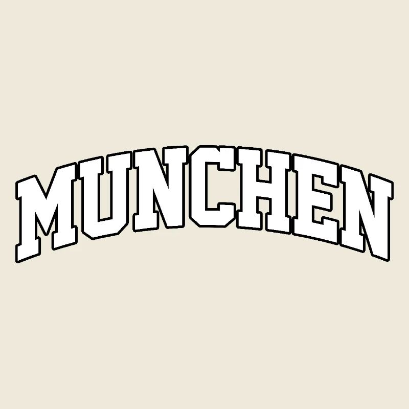 München logo: Collegiate design in German style